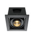 Metal Modern Recessed Downlight Black 3000K 650lm-1