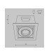 Metal Modern Recessed Downlight White 3000K 750lm-3