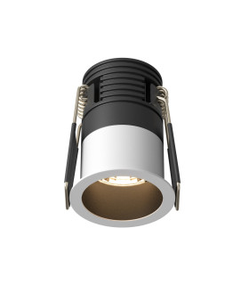 Minor Round Recessed Downlight Black And White 3000K 230lm-1