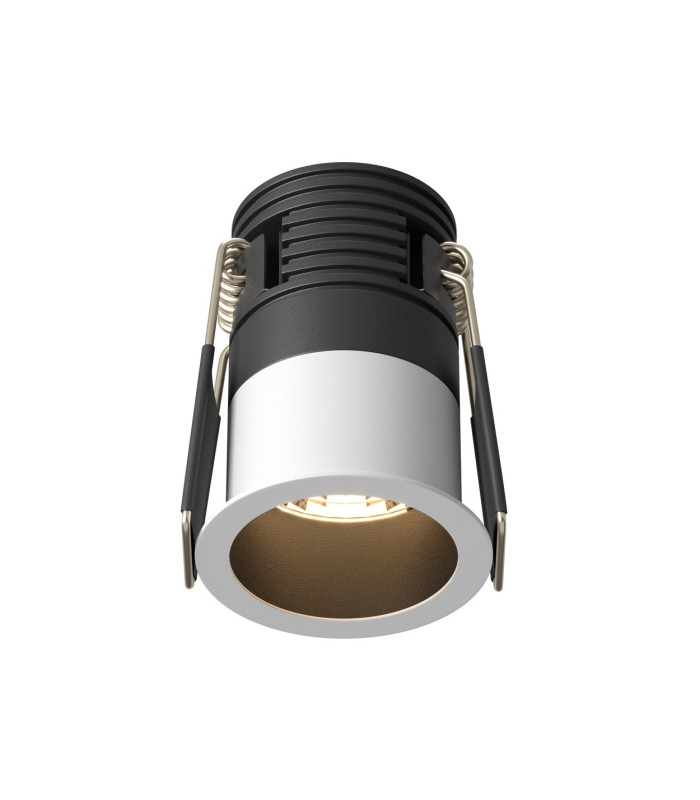 Minor Round Recessed Downlight Black And White 3000K 230lm-1