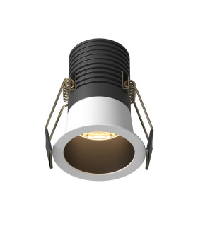 Minor Round Recessed Downlight Black And White 3000K 700lm-1