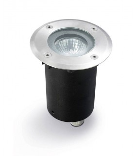 1 Light Round Recessed Floor Light Stainless Steel Aisi 316 IP67, GU10 - 1