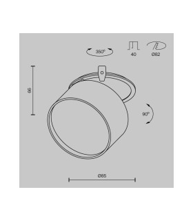 Onda 8.5cm CCT Recessed Downlight Dimmable Brass 2200-4000K-3