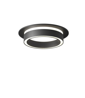 Orlo 10.5cm Recessed Downlight Black 1xGX53-1