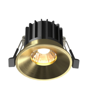 Round Recessed Downlight Brass 3000K 870lm-1