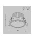 Round Recessed Downlight Brass 3000K 870lm-3