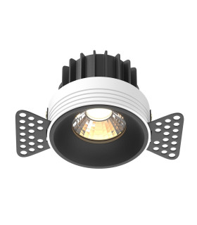 Round Trimless Recessed Downlight Black 3000K 830lm-1