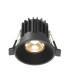 Round Recessed Downlight Black 3000K 490lm-1
