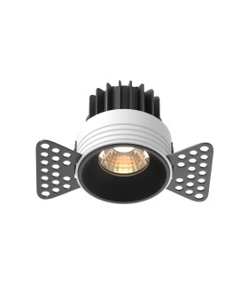 Round Trimless Recessed Downlight Black 3000K 480lm-1