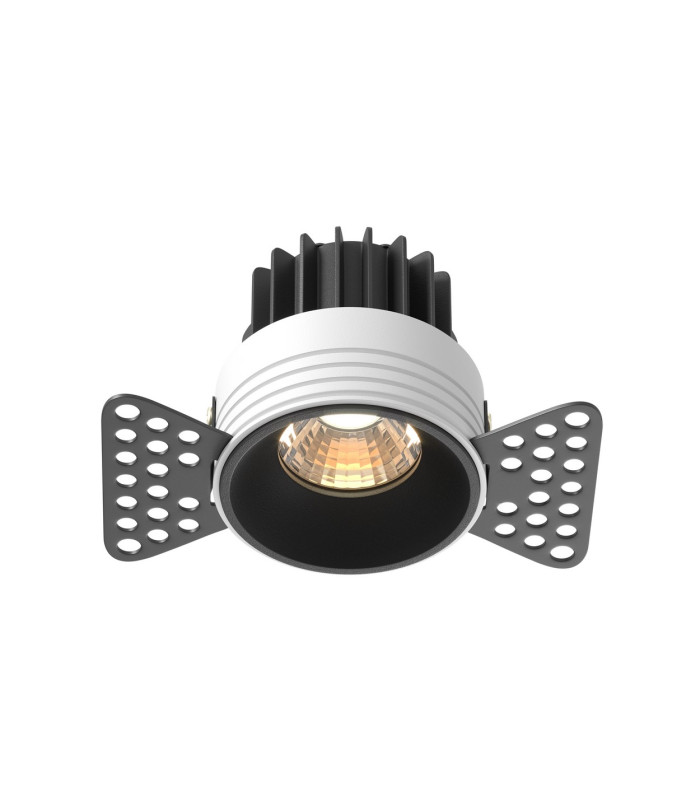 Round Trimless Recessed Downlight Black 3000K 480lm-1