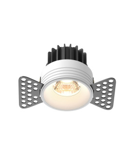 Round Trimless Recessed Downlight White 3000K 510lm-1