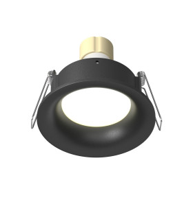 Slim Outdoor Recessed Downlight Black IP65 1xGU10-1