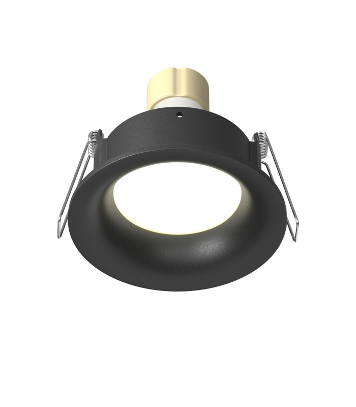 Slim Outdoor Recessed Downlight Black IP65 1xGU10-1
