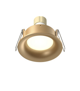 Slim Outdoor Recessed Downlight Matte Gold IP65 1xGU10-1