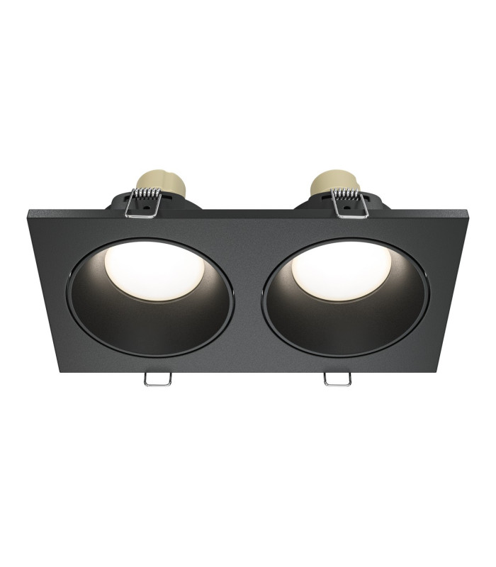 Zoom Outdoor Recessed Downlight Black IP65 2xGU10-1