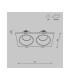 Zoom Outdoor Recessed Downlight White IP65 2xGU10-3