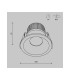 Zoom Outdoor Recessed Downlight White 4000K 660lm IP65-3