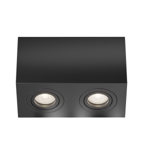 Atom Surface Mounted Downlight Black 2xGU10-1