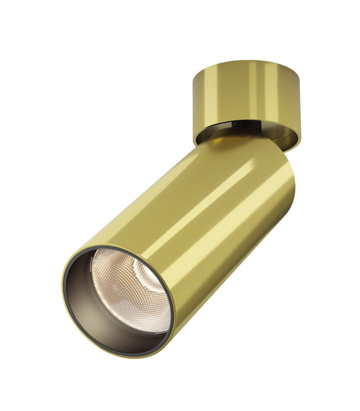 Focus Led Single Spotlight Brass 3000K 900lm-1