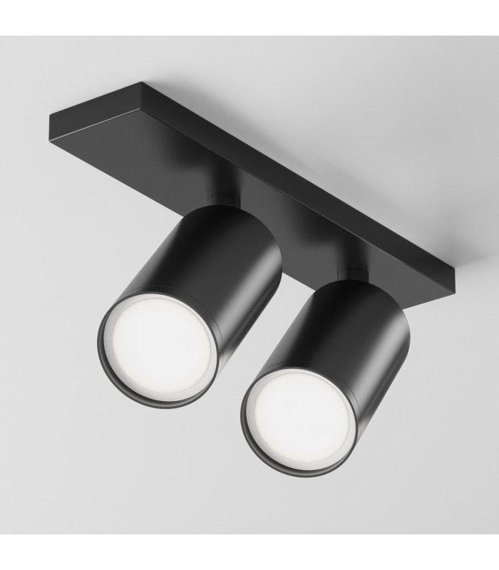 Focus S Twin Ceiling Spotlight Black 2xGU10-1