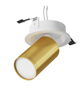 Focus S Recessed Downlight White Brass 1xGU10-1