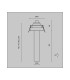 Focus T 20cm Recessed Downlight Brass 3000K 460lm-3
