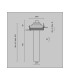 Focus T 20cm Trimless Recessed Downlight Brass 3000K 460lm-3