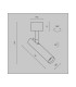 Focus T Single Spotlight White 3000K 360lm-3