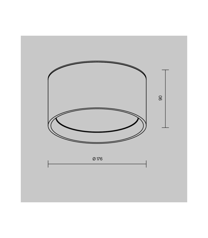 Hydra Surface Mounted Downlight Matte Gold 3000K 1270lm IP44-3