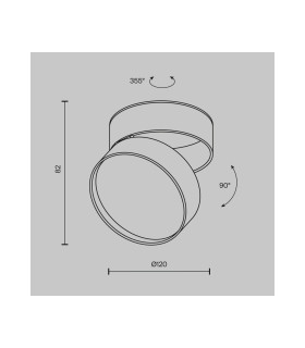 Onda Surface Mounted Downlight White 3000K 1490lm-3