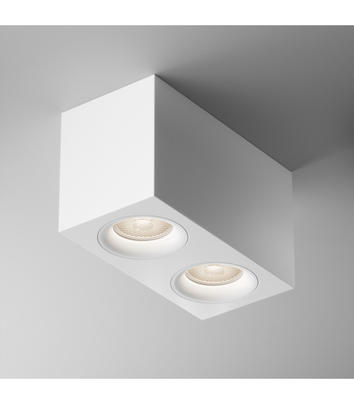 Slim Surface Mounted Downlight White 2xGU10-1