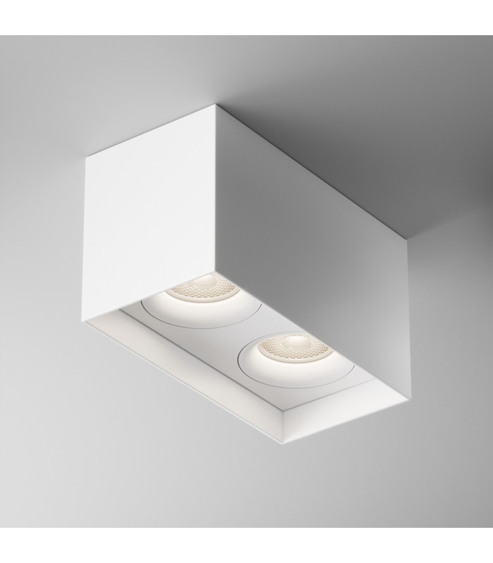 Slim Rim Surface Mounted Downlight White 2xGU10-1