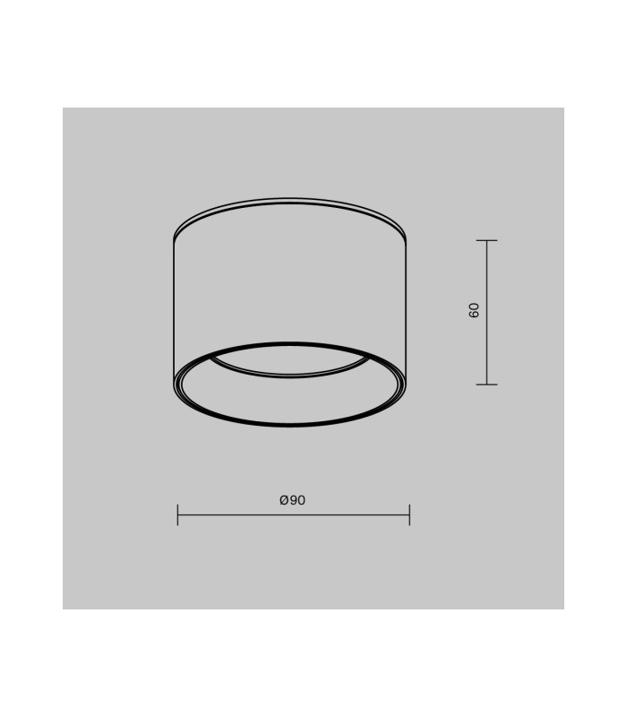 Vega Surface Mounted Downlight Black And Matte Gold 3000K 580lm-3
