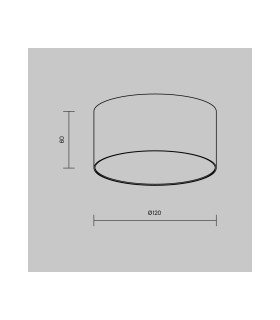 Zon Surface Mounted Downlight White 3000K 660lm-3