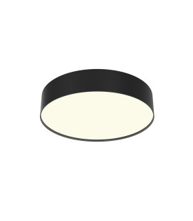 Zon Flush Ceiling Light Black 3000K 1800lm-1