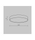 Zon Flush Ceiling Light White 3000K 3160lm-3