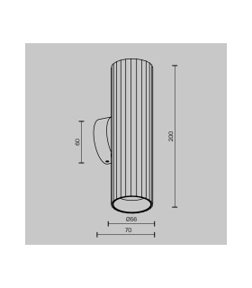 Calipso Up & Down Wall Lamp White 2xGU10-3