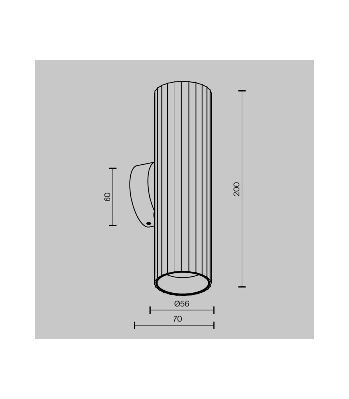 Calipso Up & Down Wall Lamp Black 2xGU10-3