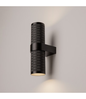 Focus Design Up & Down Wall Lamp Black 2xGU10-2