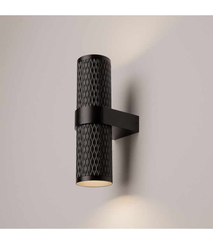 Focus Design Up & Down Wall Lamp Black 2xGU10-2