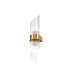 Frame Modern Up & Down Wall Lamp Gold 2xE14 Glass Shade-1