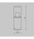 Amas Outdoor Pedestal Light Graphite IP54 1xE27-3