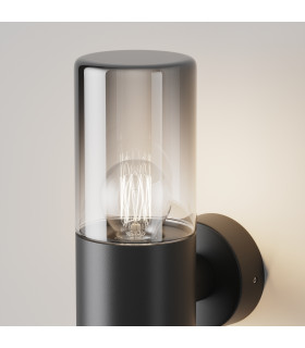 Amas Outdoor Modern Wall Lamp Graphite IP54 1xE27-2