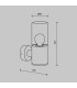 Amas Outdoor Modern Wall Lamp Graphite IP54 1xE27-3