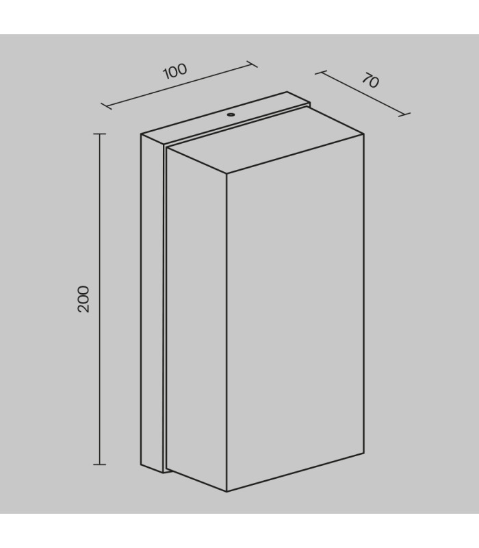 Badd Outdoor Flush Wall Lamp Graphite 3000K 700lm IP54-3