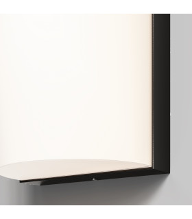 Badd Rounded Outdoor Flush Wall Lamp Graphite 3000K 700lm IP54-2