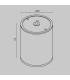 Bar Outdoor Surface Mounted Downlight Graphite 3000K 800lm IP65-3