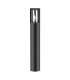 Barrel Outdoor Bollard Graphite IP54 1xE27-1