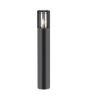 Barrel Outdoor Bollard Graphite IP54 1xE27-1