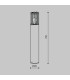 Barrel Outdoor Bollard Graphite IP54 1xE27-3